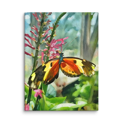 Butterfly Watercolor Canvas Print
