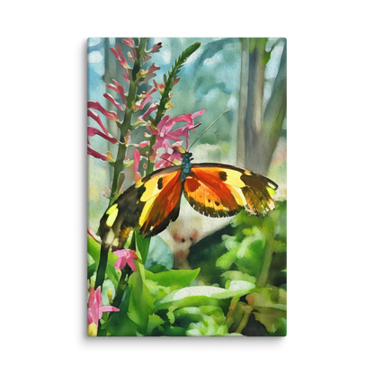 Butterfly Watercolor Canvas Print