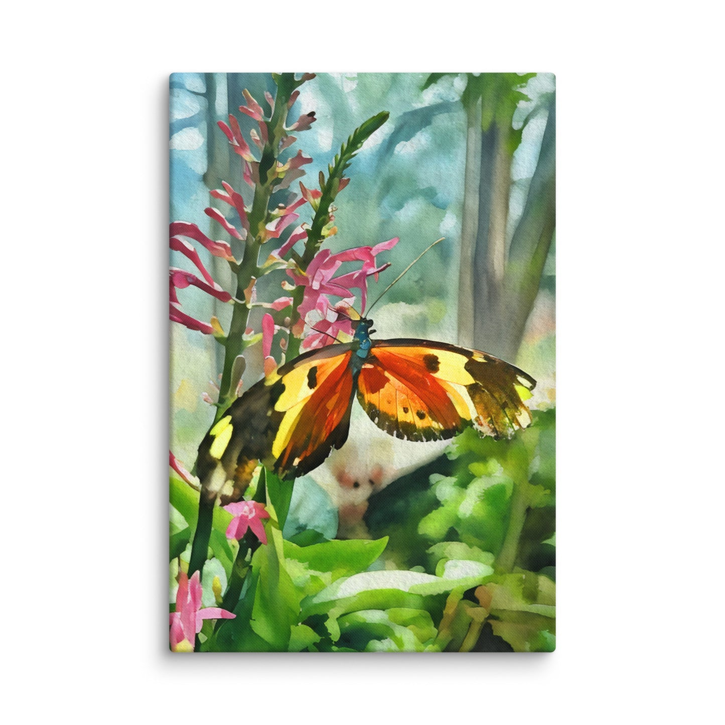 Butterfly Watercolor Canvas Print