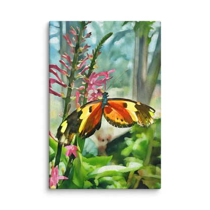 Butterfly Watercolor Canvas Print